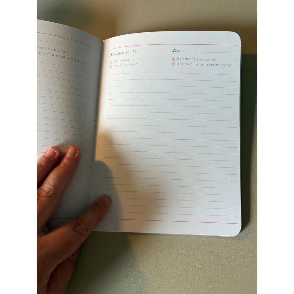Old Testament Bible Study Journal Genesis - Judges Peach Softcover Notebook